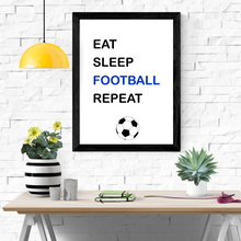 Load image into Gallery viewer, Personalised Boys Football Themed Bedroom A4 Wall Prints
