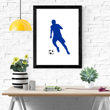 Load image into Gallery viewer, Personalised Boys Football Themed Bedroom A4 Wall Prints
