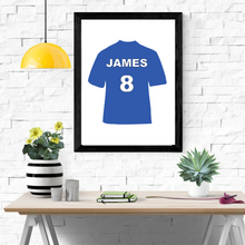 Load image into Gallery viewer, Personalised Boys Football Themed Bedroom A4 Wall Prints
