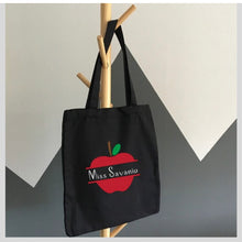 Load image into Gallery viewer, Personalised teacher canvas bag for end of term gift
