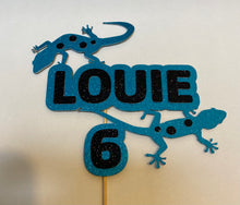 Load image into Gallery viewer, Lizard reptile cake topper
