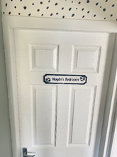 Load image into Gallery viewer, Childrens Personalised Bedroom Door Sign
