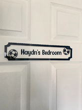 Load image into Gallery viewer, Childrens Personalised Bedroom Door Sign
