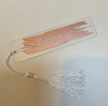 Load image into Gallery viewer, Personalised Rose Gold bookmark
