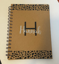 Load image into Gallery viewer, Personalised Dalmatian print name notebook
