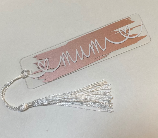 Personalised Rose Gold bookmark