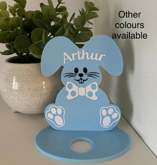 Personalised Bunny mini easter egg holder