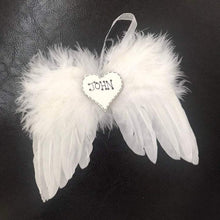 Load image into Gallery viewer, Guardian angel Personalised Wings Christmas Decoration Gift
