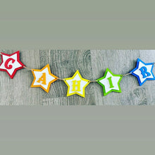 Load image into Gallery viewer, Star Shaped Wooden Name/Letter Bunting
