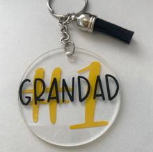 Load image into Gallery viewer, Number 1 Grandad Keyring
