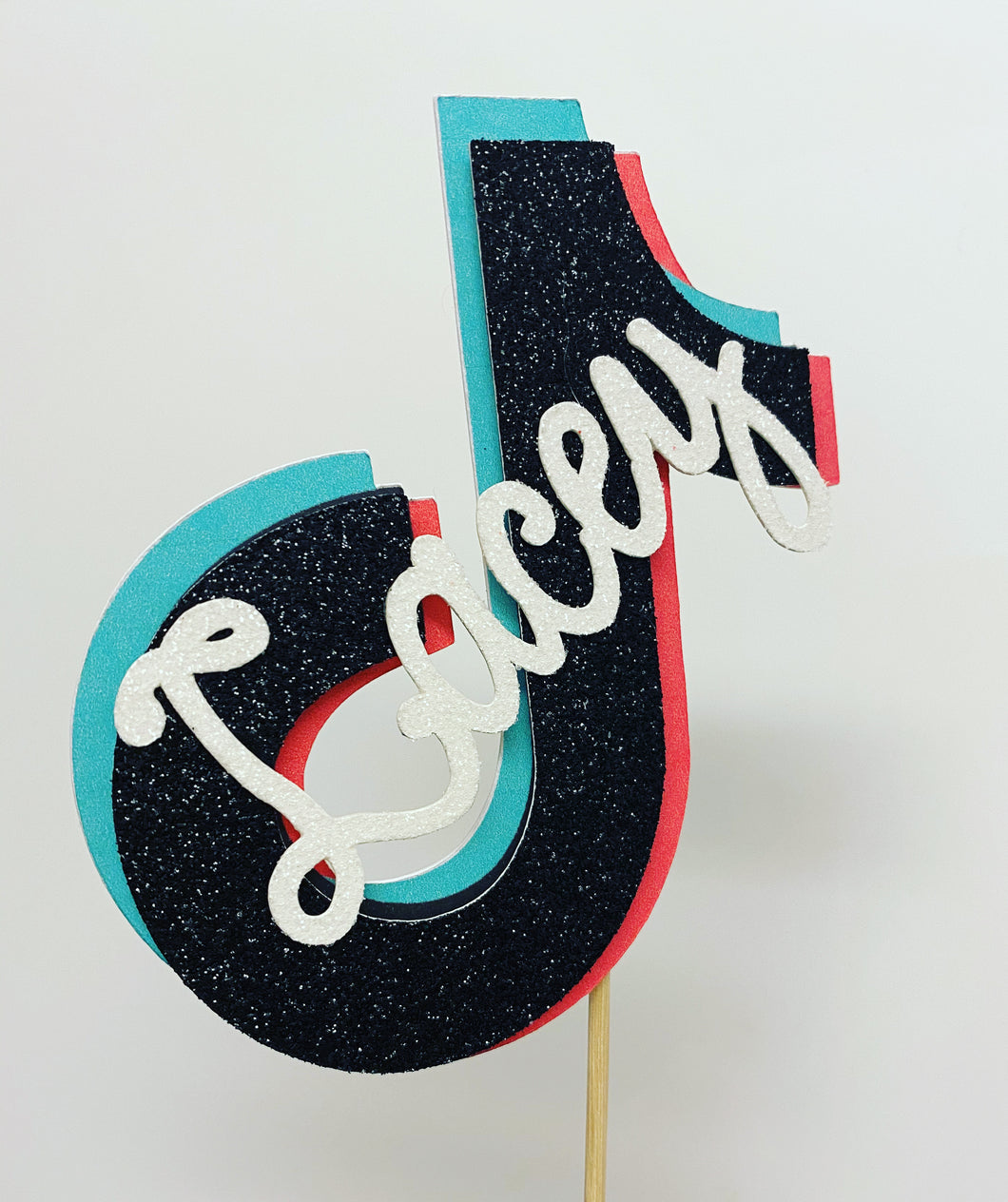 Personalised TikTok inspired cake topper