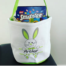 Load image into Gallery viewer, Personalised Easter egg bunny rabbit basket buckets
