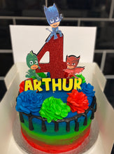 Load image into Gallery viewer, Character cake topper. Personalised. Pj masks
