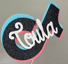 Load image into Gallery viewer, Personalised TikTok inspired cake topper
