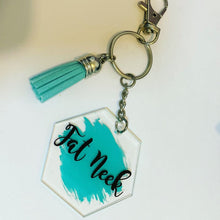 Load image into Gallery viewer, Personalised Handpainted Hexagon Acrylic Keychain
