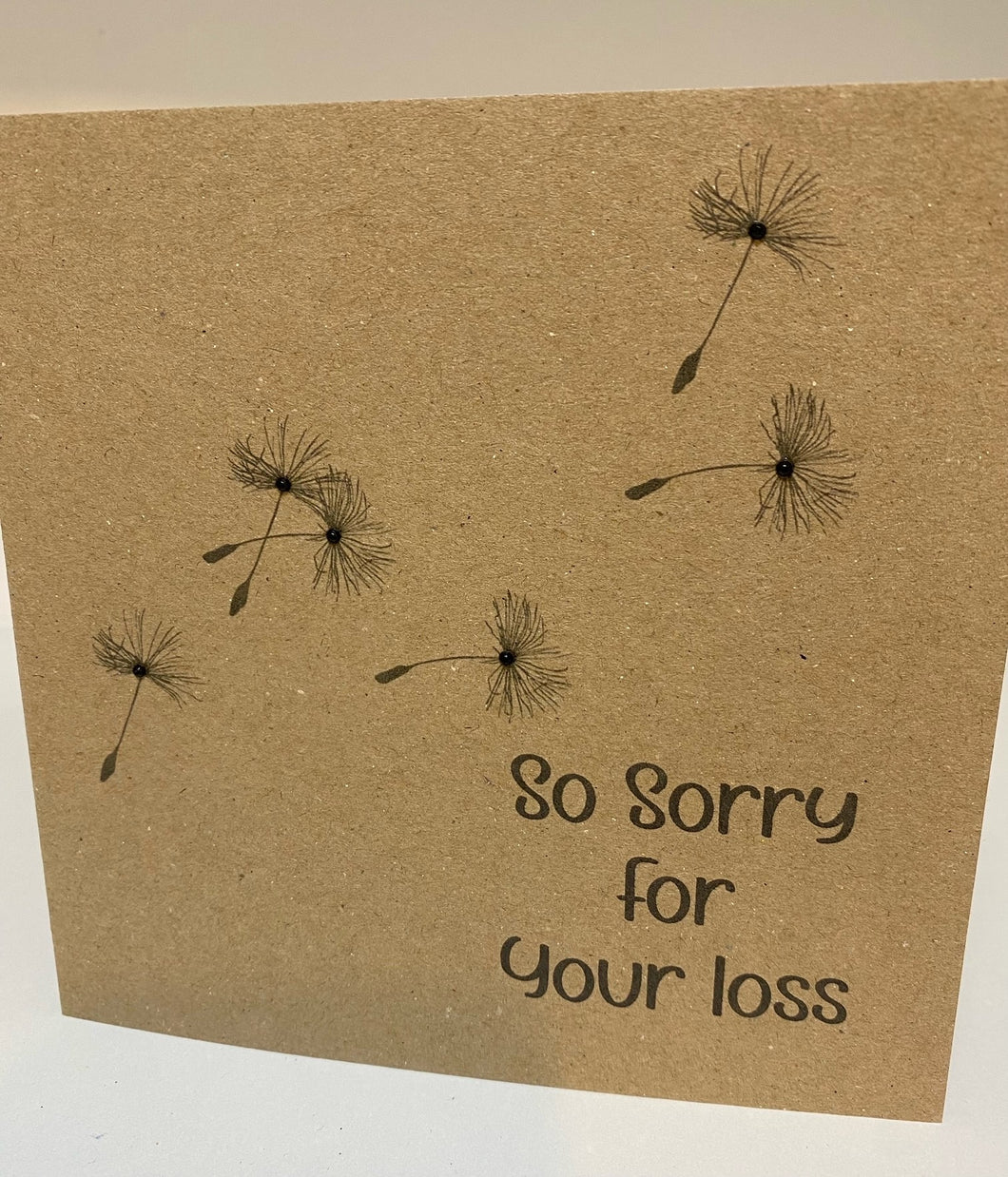 Sorry for your loss sympathy card